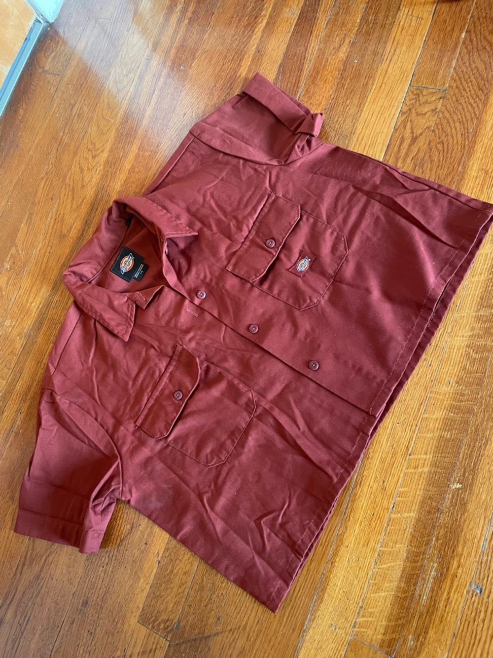 Dickies Short Sleeve Work Shirt - Maroon